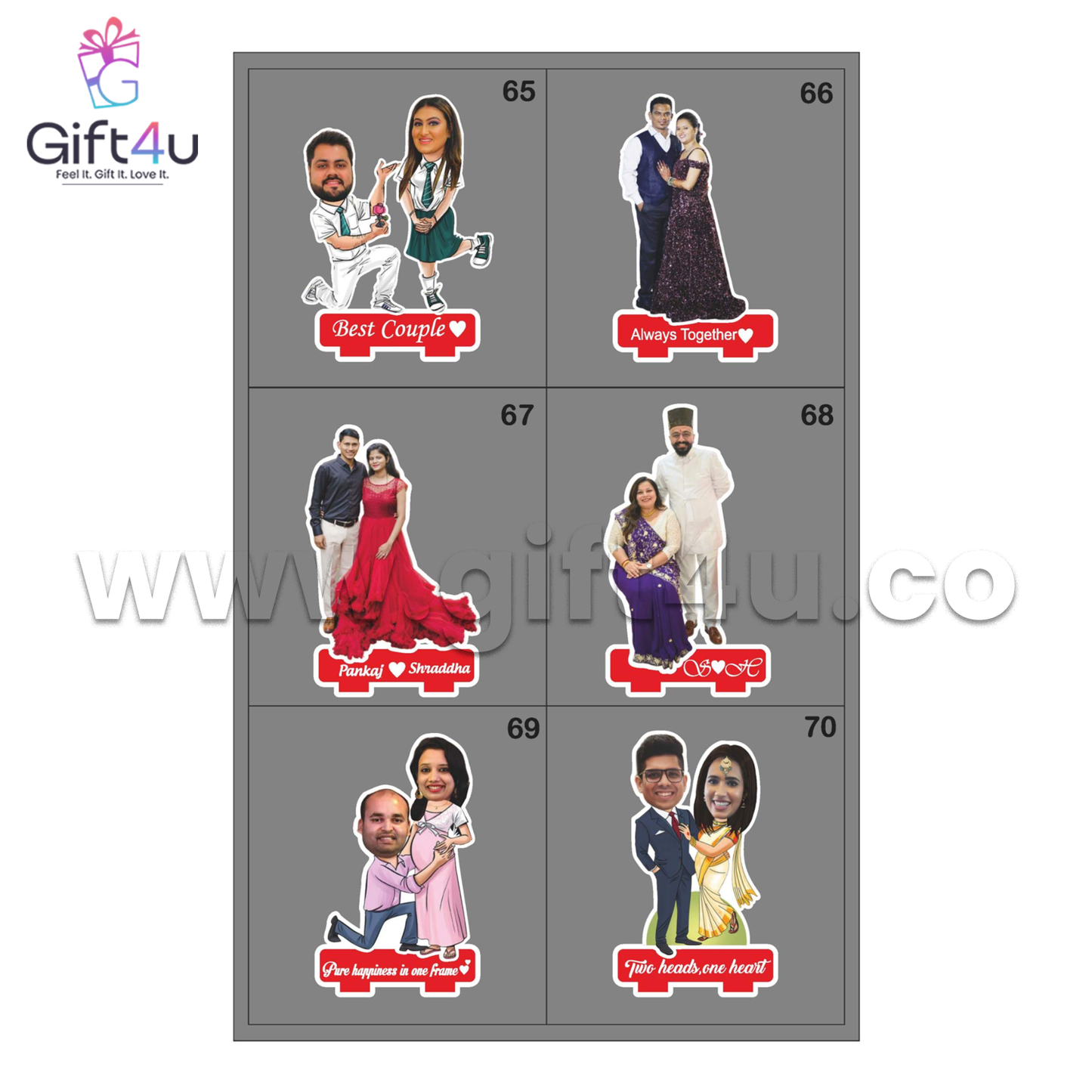 G4U PC1 Mini Marvels Personalized Caricature Standee