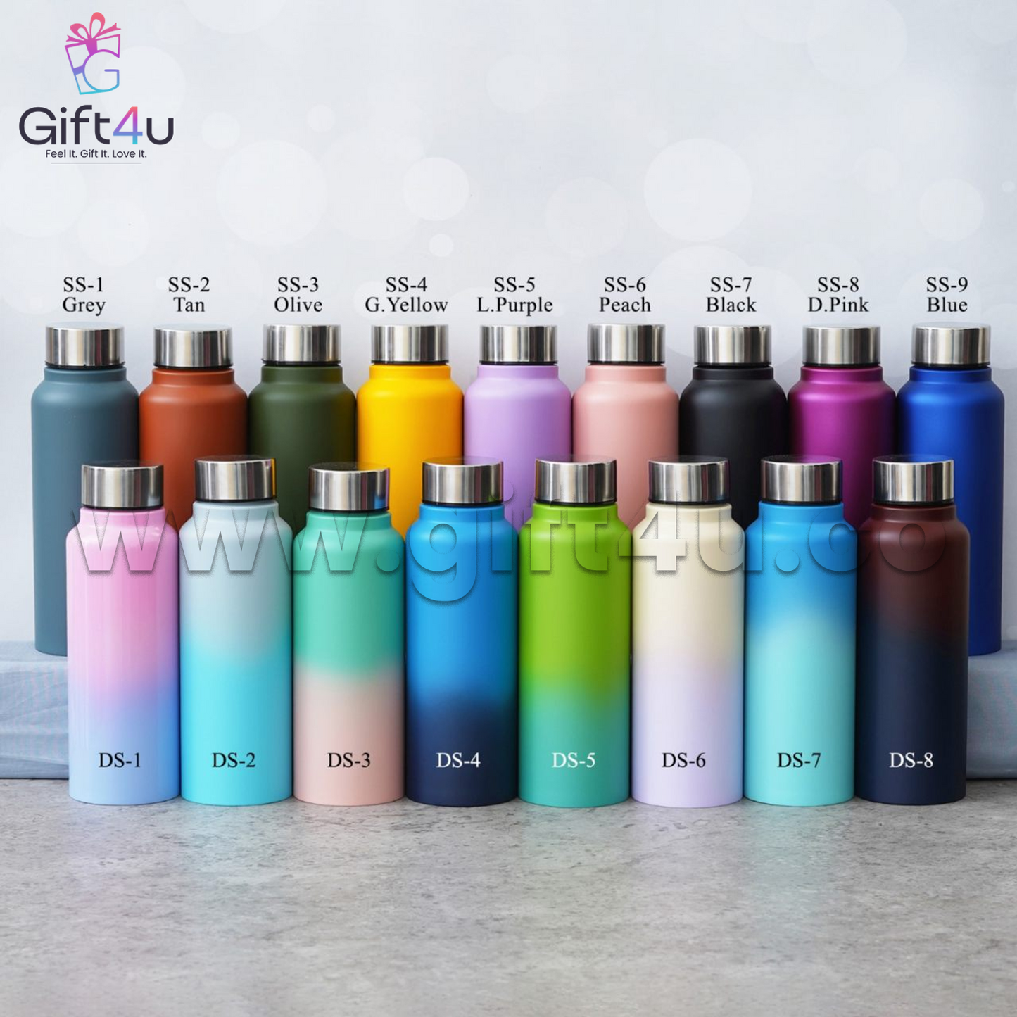 B7-G4U - Stainless Steel Premium Bottle