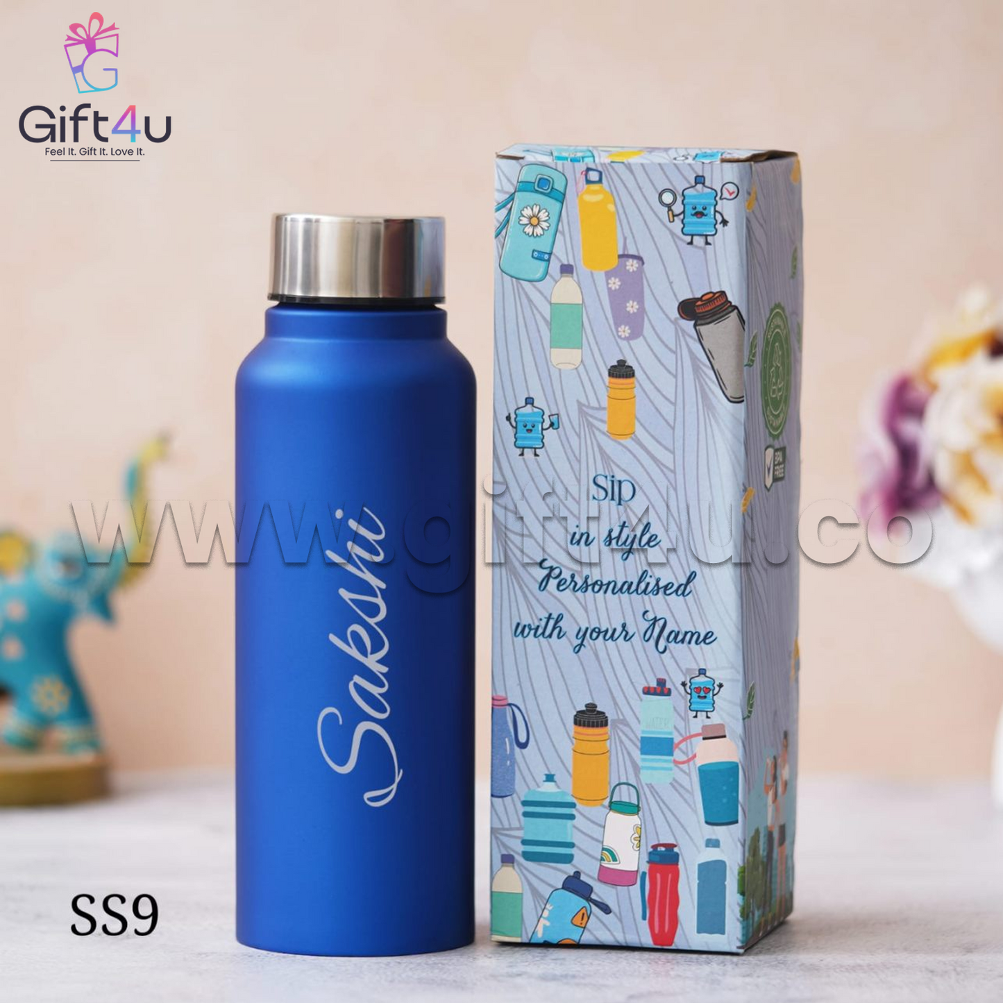B7-G4U - Stainless Steel Premium Bottle