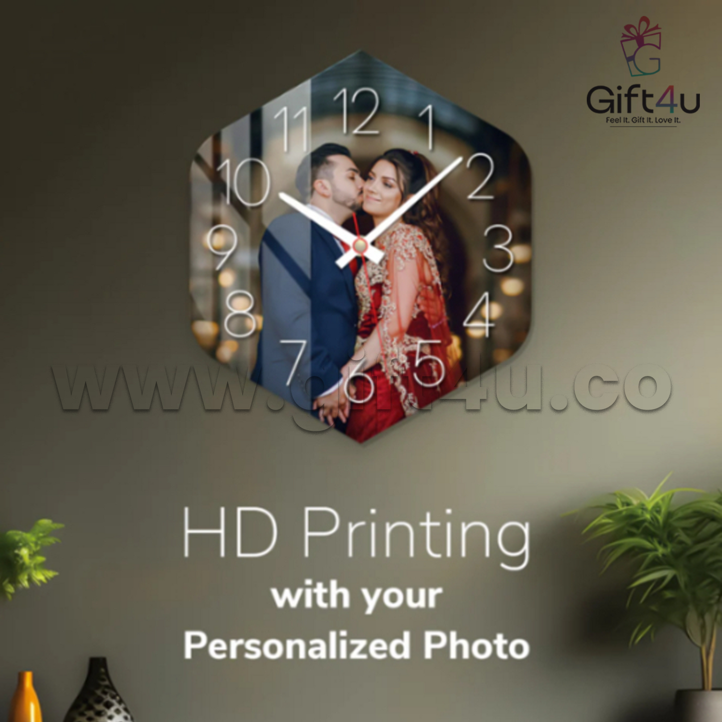 G4U AC2 CrystalFrame Custom Acrylic Clock