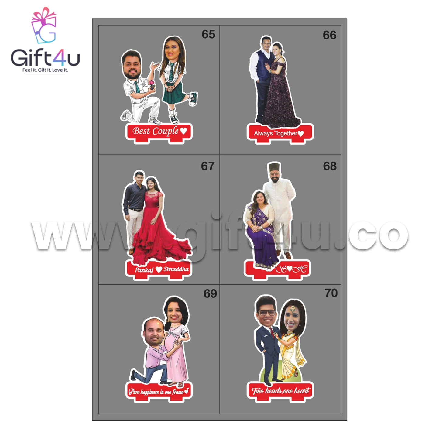 G4U PC2 Love in Miniature – Personalized Couple Caricature