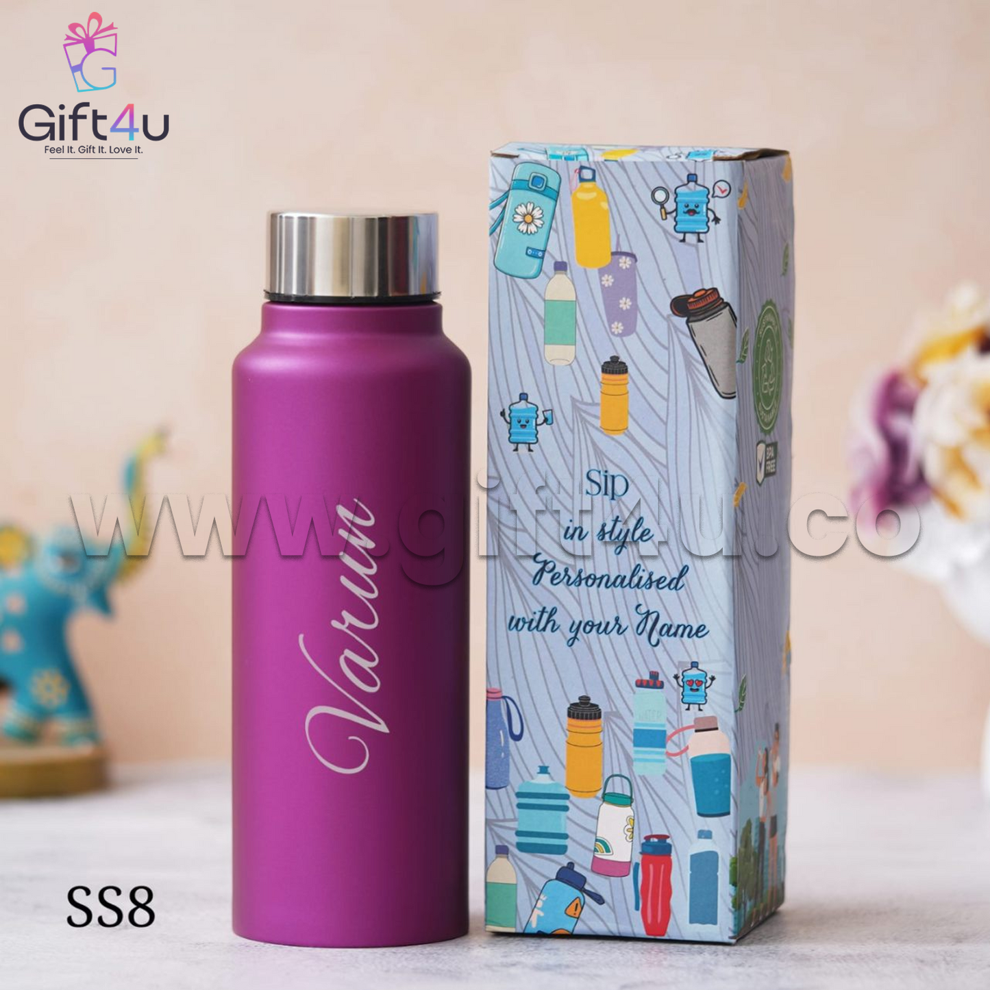 B7-G4U - Stainless Steel Premium Bottle