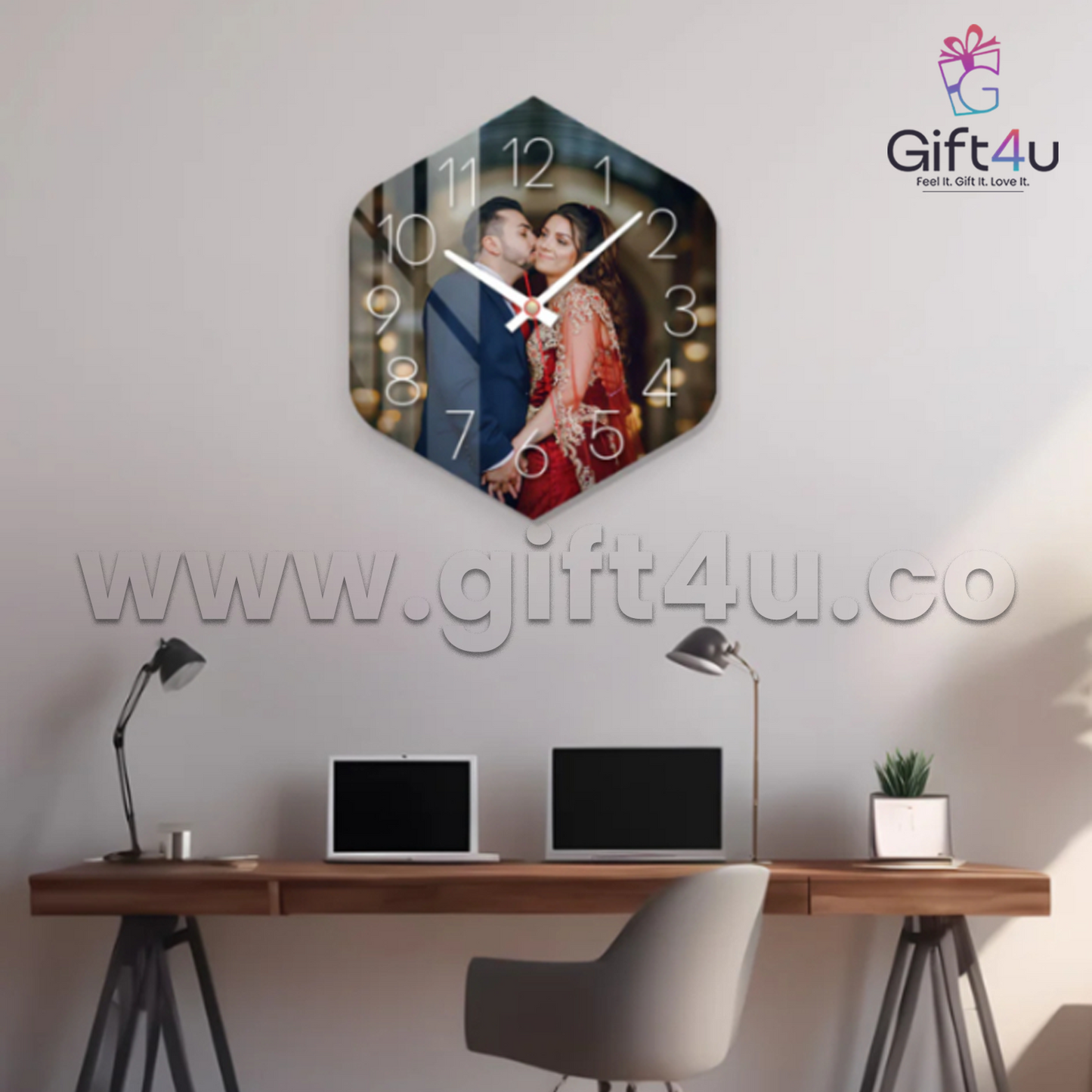 G4U AC2 CrystalFrame Custom Acrylic Clock