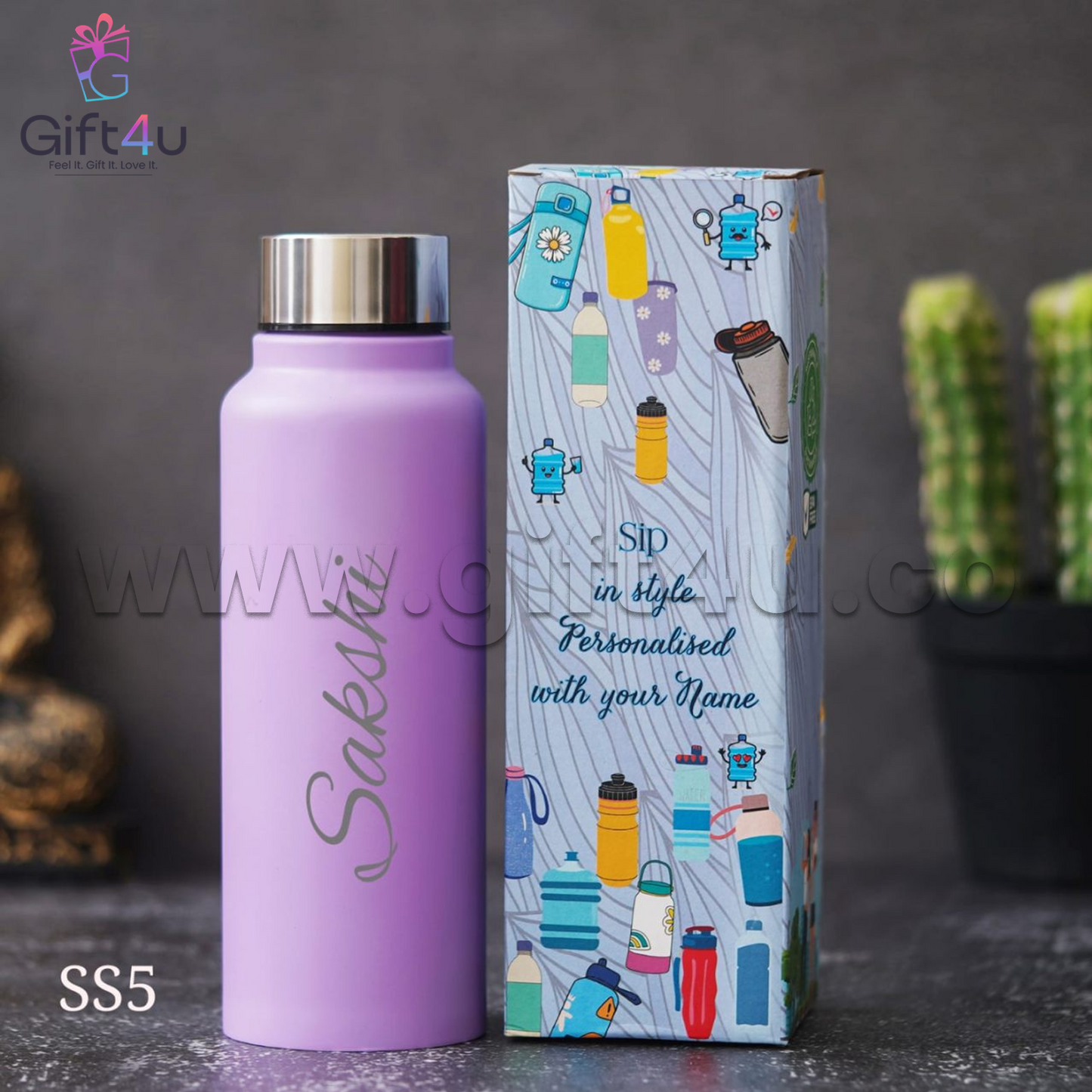 B7-G4U - Stainless Steel Premium Bottle