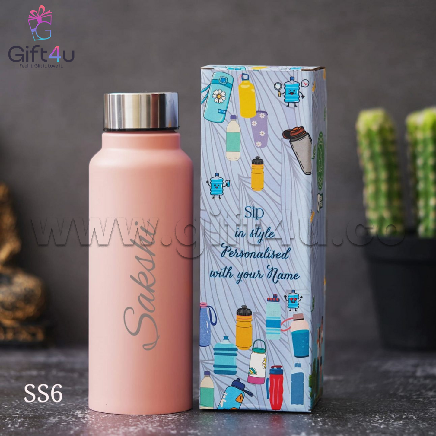 B7-G4U - Stainless Steel Premium Bottle
