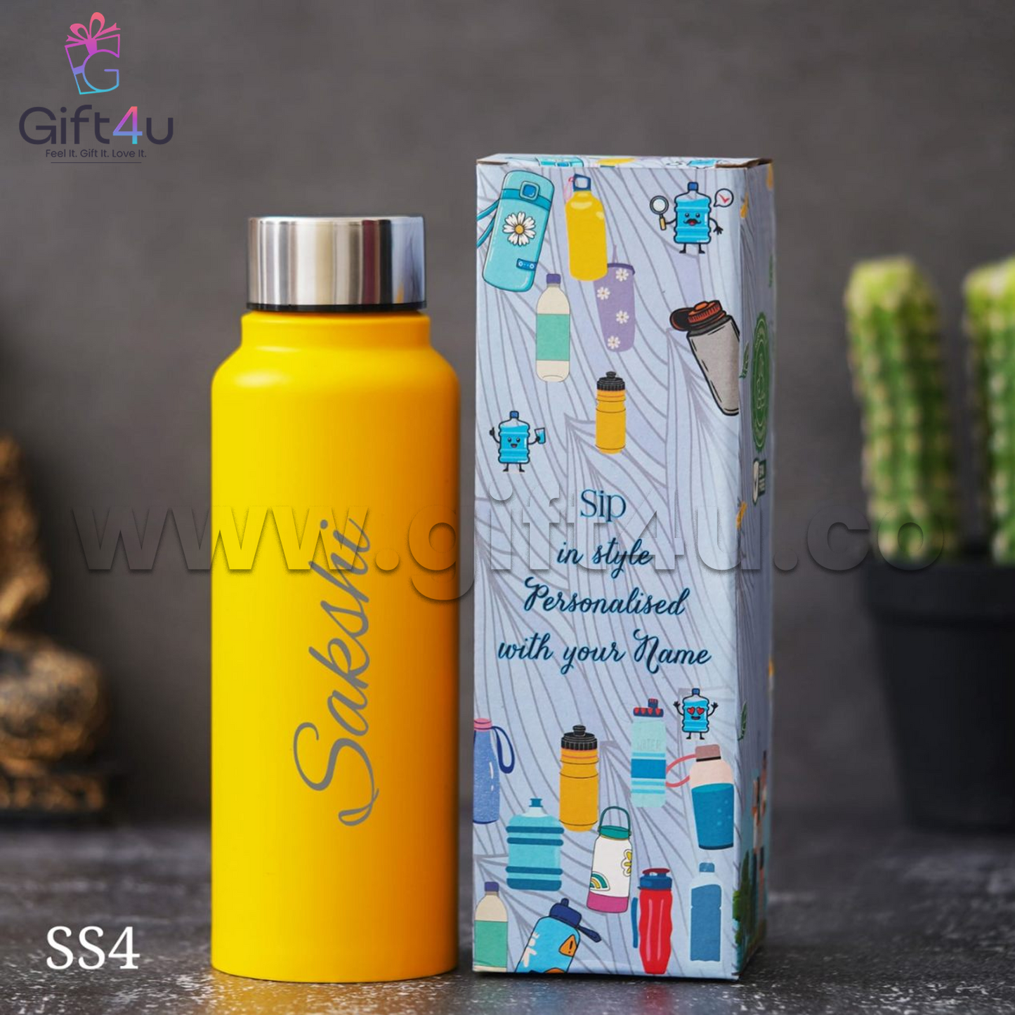 B7-G4U - Stainless Steel Premium Bottle