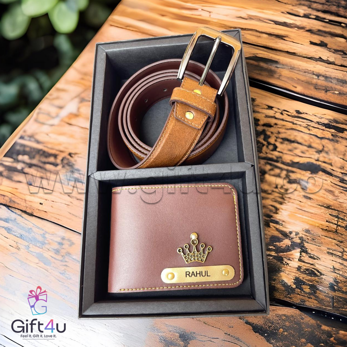 M18G4U Prestige Belt & Wallet Gift Set
