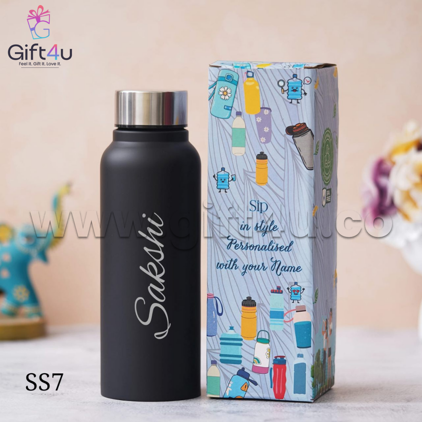 B7-G4U - Stainless Steel Premium Bottle