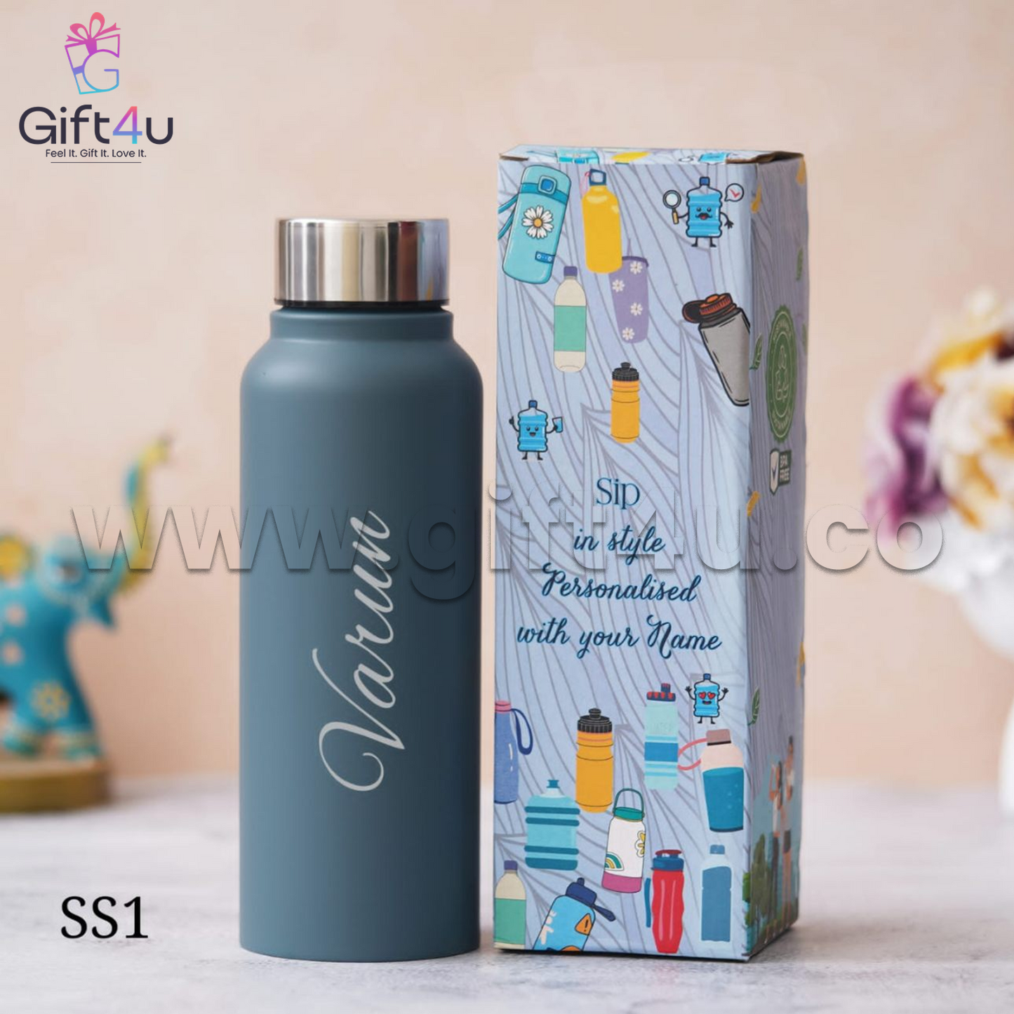 B7-G4U - Stainless Steel Premium Bottle