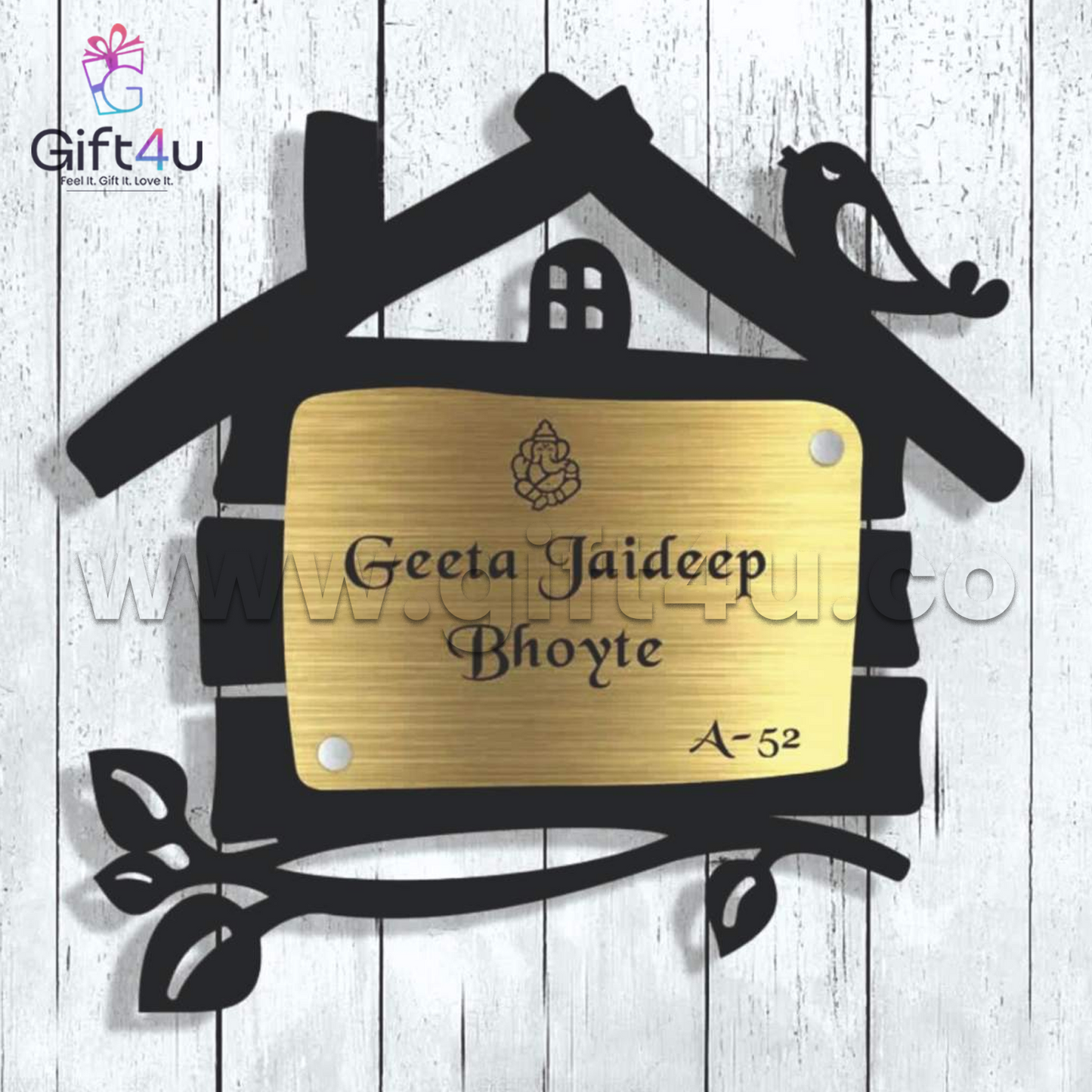 G4U NP26 HomeNest Acrylic Name Plate