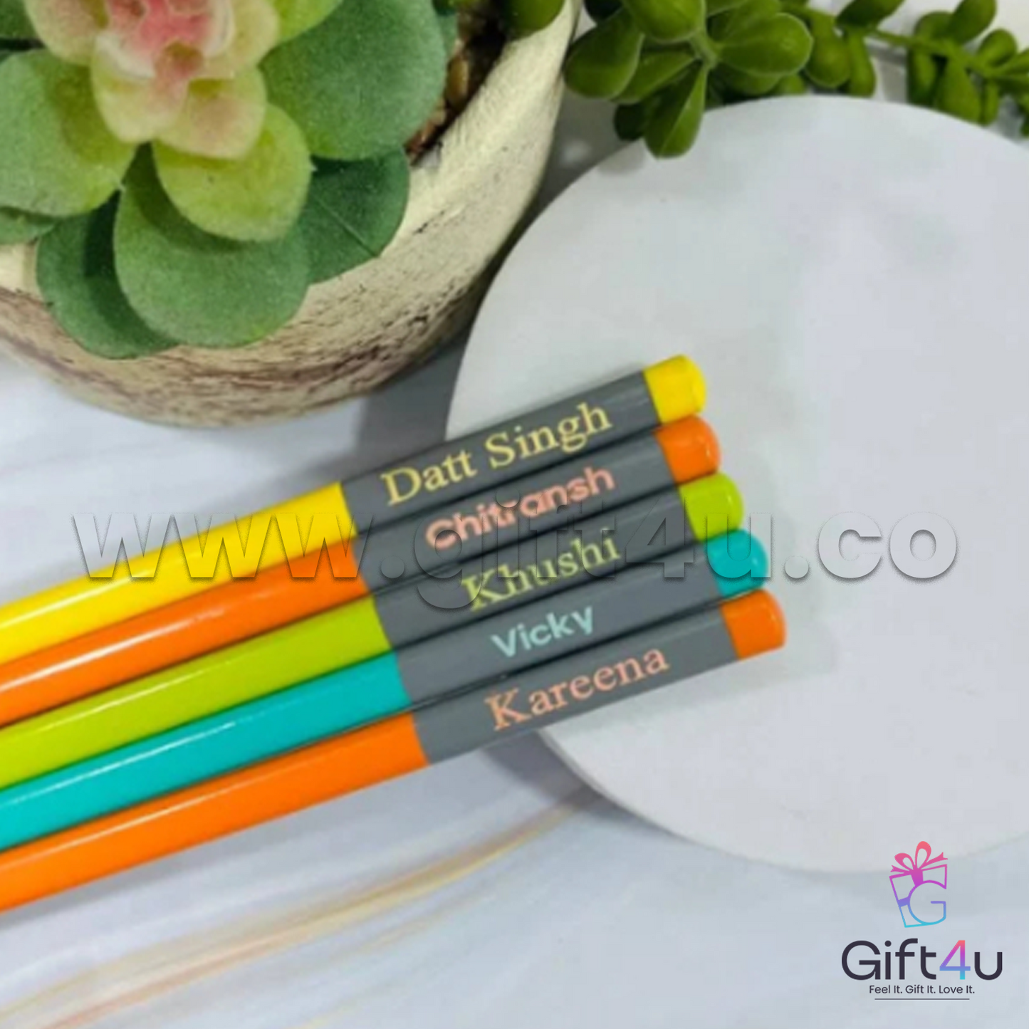 G4U CP2 Personalized Pencil Set of 10 for Kids
