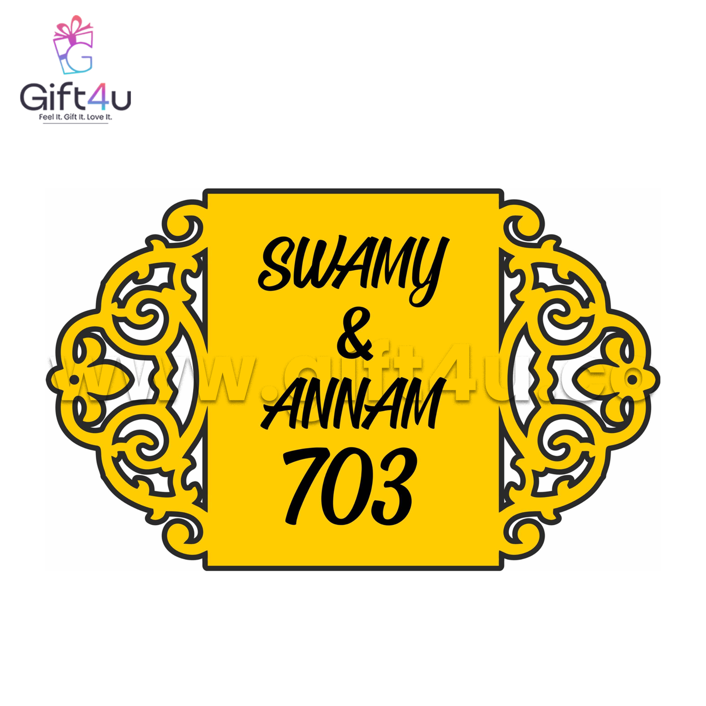 G4U NP29 OrnaGlow Acrylic Name Plate