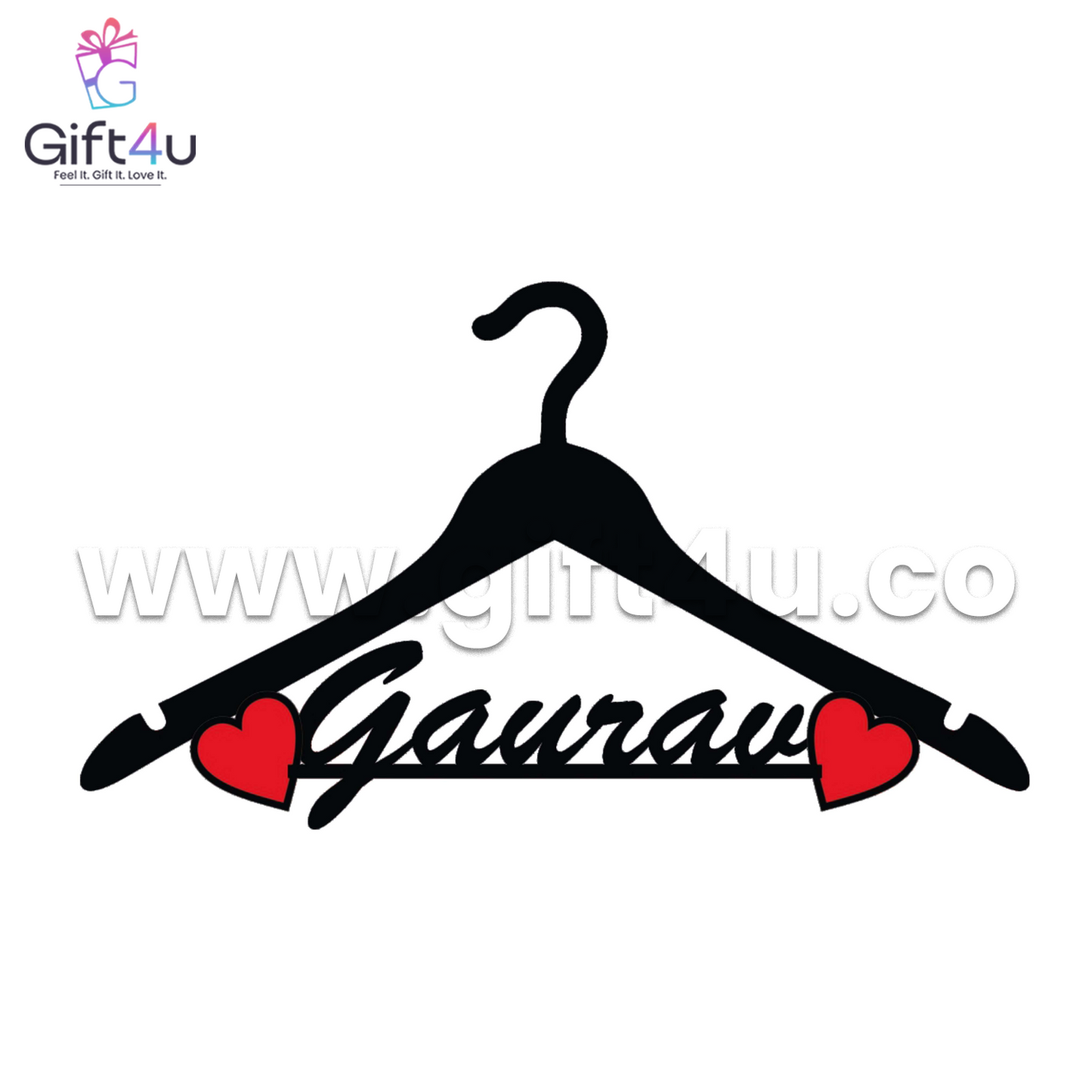 FR86 G4U Personalized Love Hanger Frame