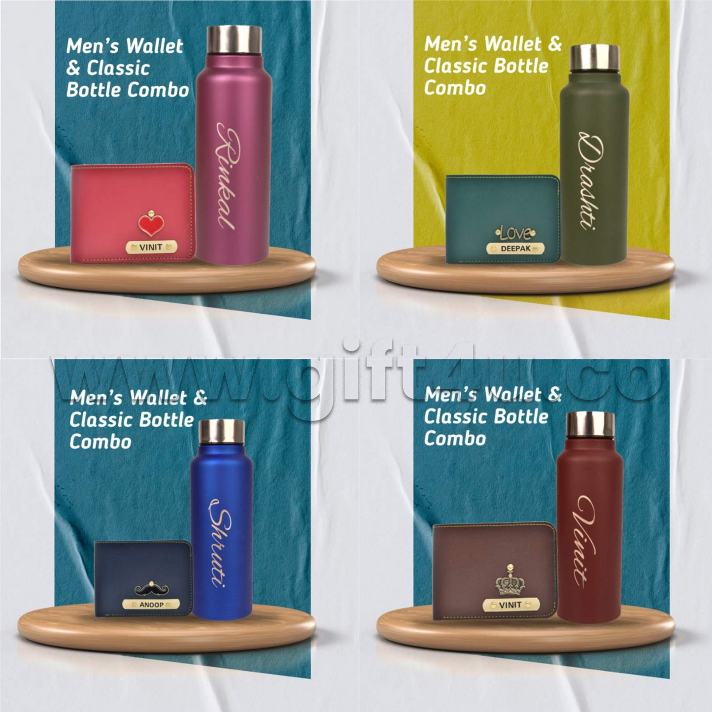 GS38 G4U UrbanDuo – Personalized Wallet & Bottle Set