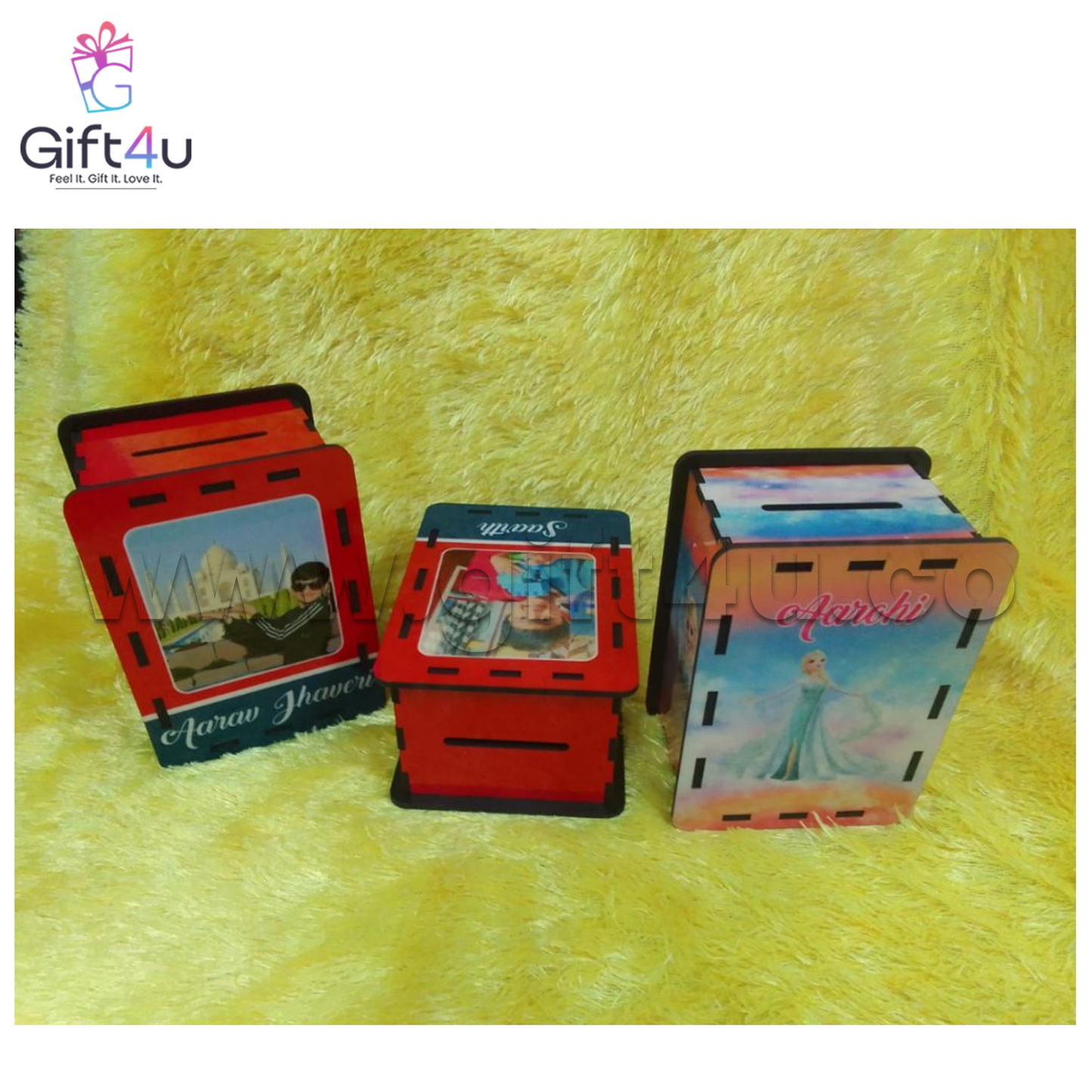 G4U PB1 Personalized Cartoon Piggy Bank