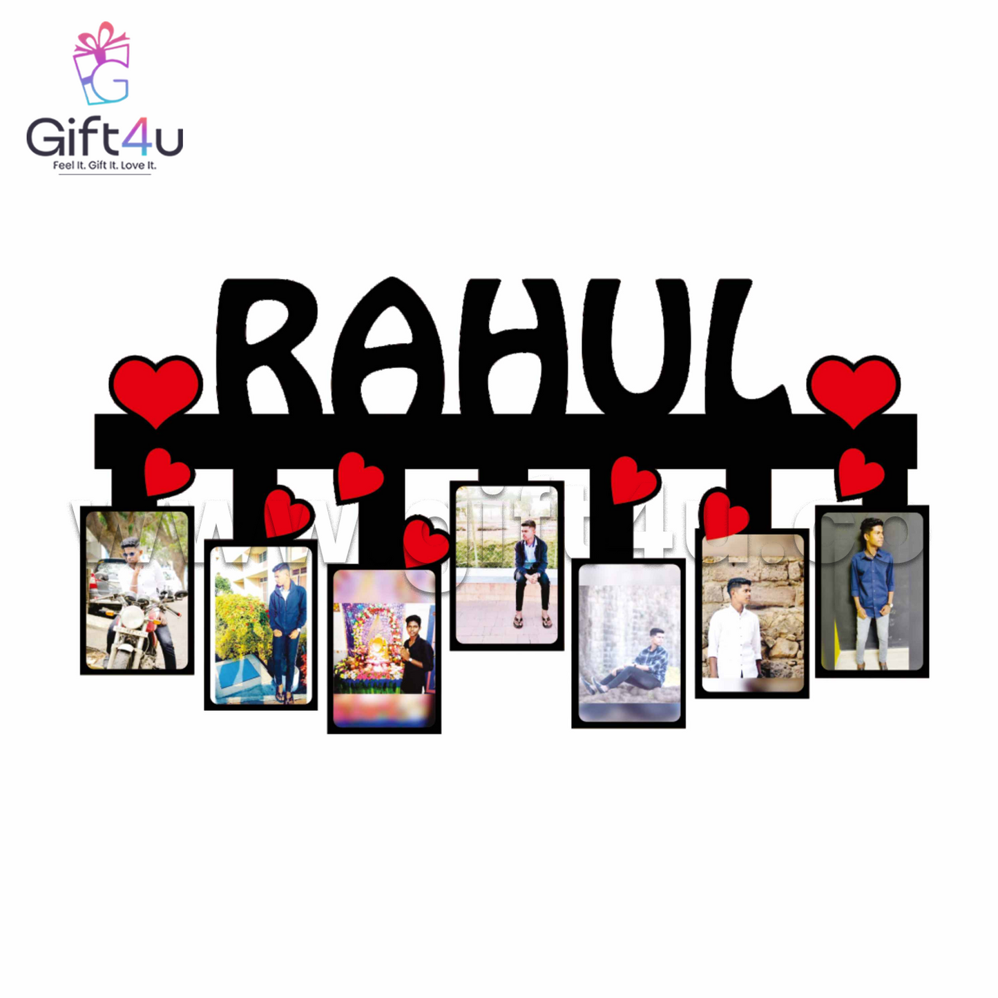 FR58 G4U Hearty Memories – 7 Hanging Photo Name Frame