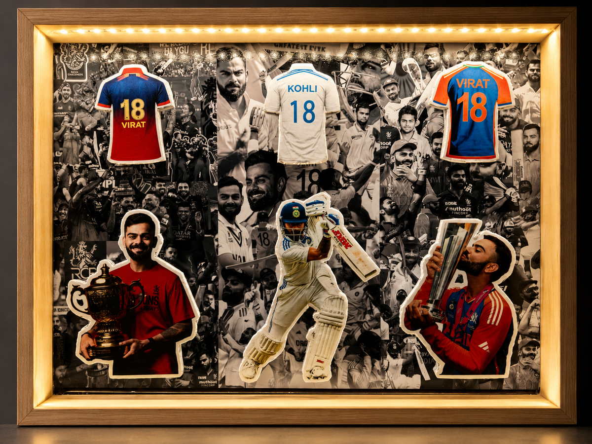 Virat Kohli Premium LED Frame (12×9 Inch)