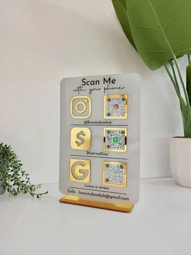 G4U QR2 ScanSpot – Custom QR Display Stand