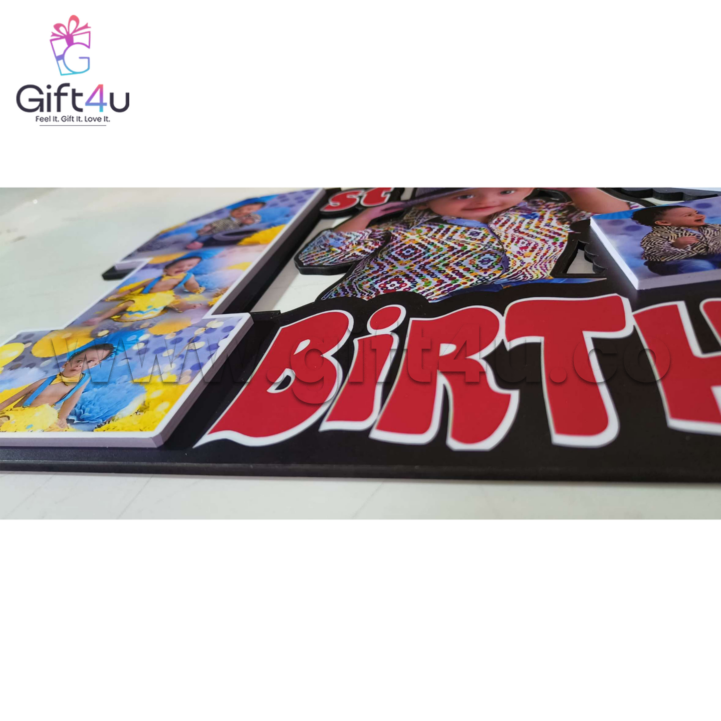 G4U FR57 Tiny Tales – 1st Birthday Cutout Frame