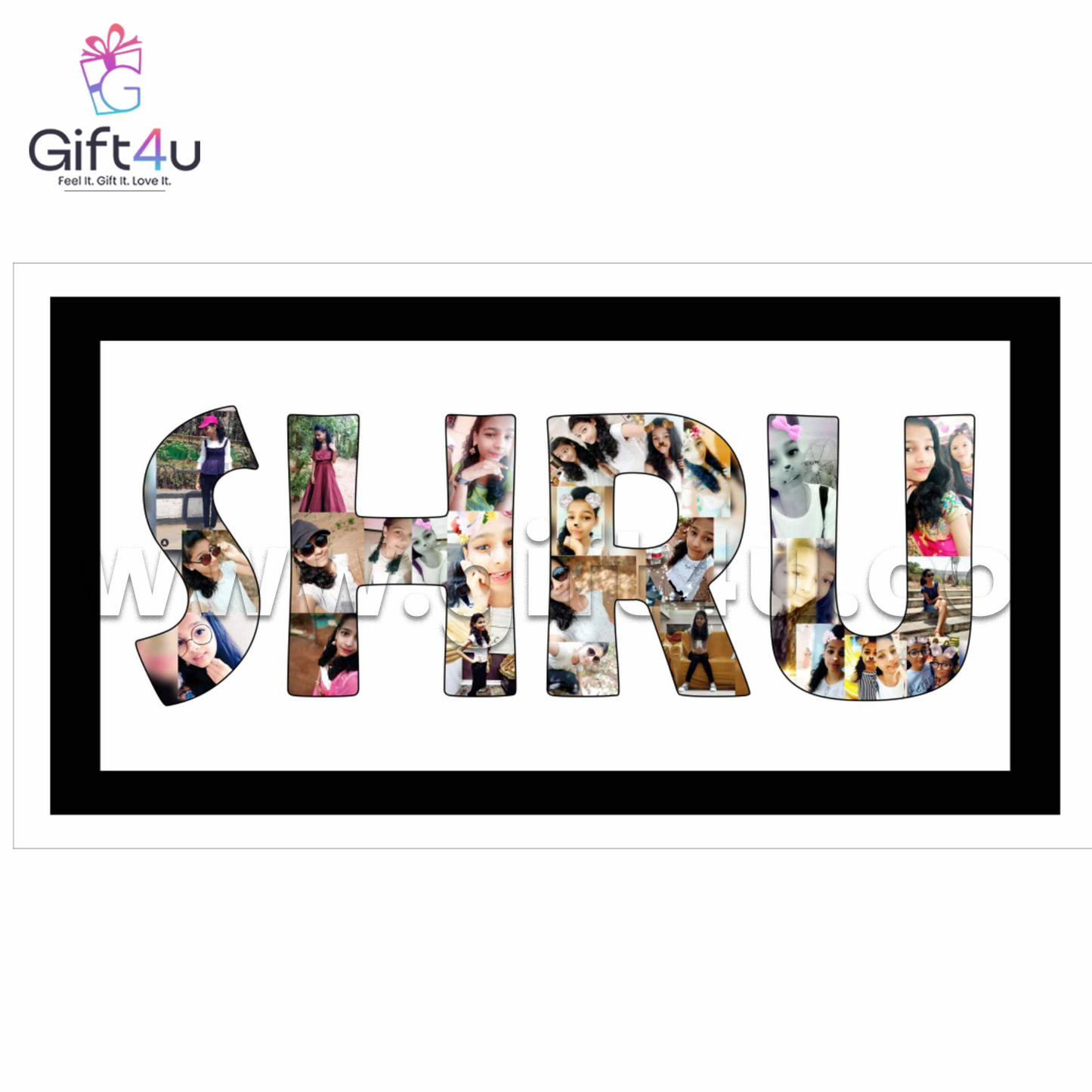 FR51 G4U NameScape – Personalized Photo Collage Frame