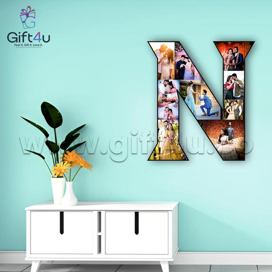 FR49 G4U AlphaFrame – Custom MDF Photo Letter Wall Art