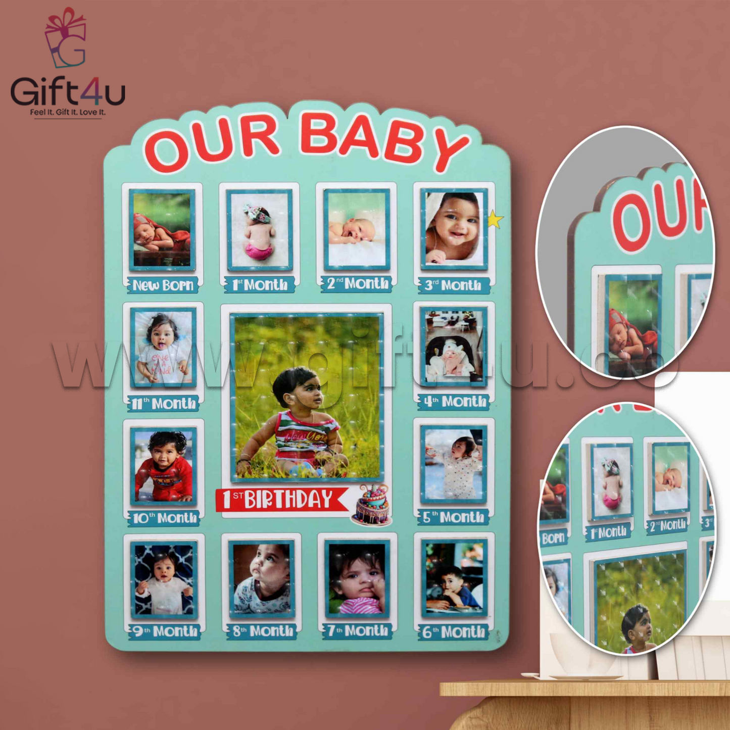 G4U FR63 Baby Steps Memory Frame