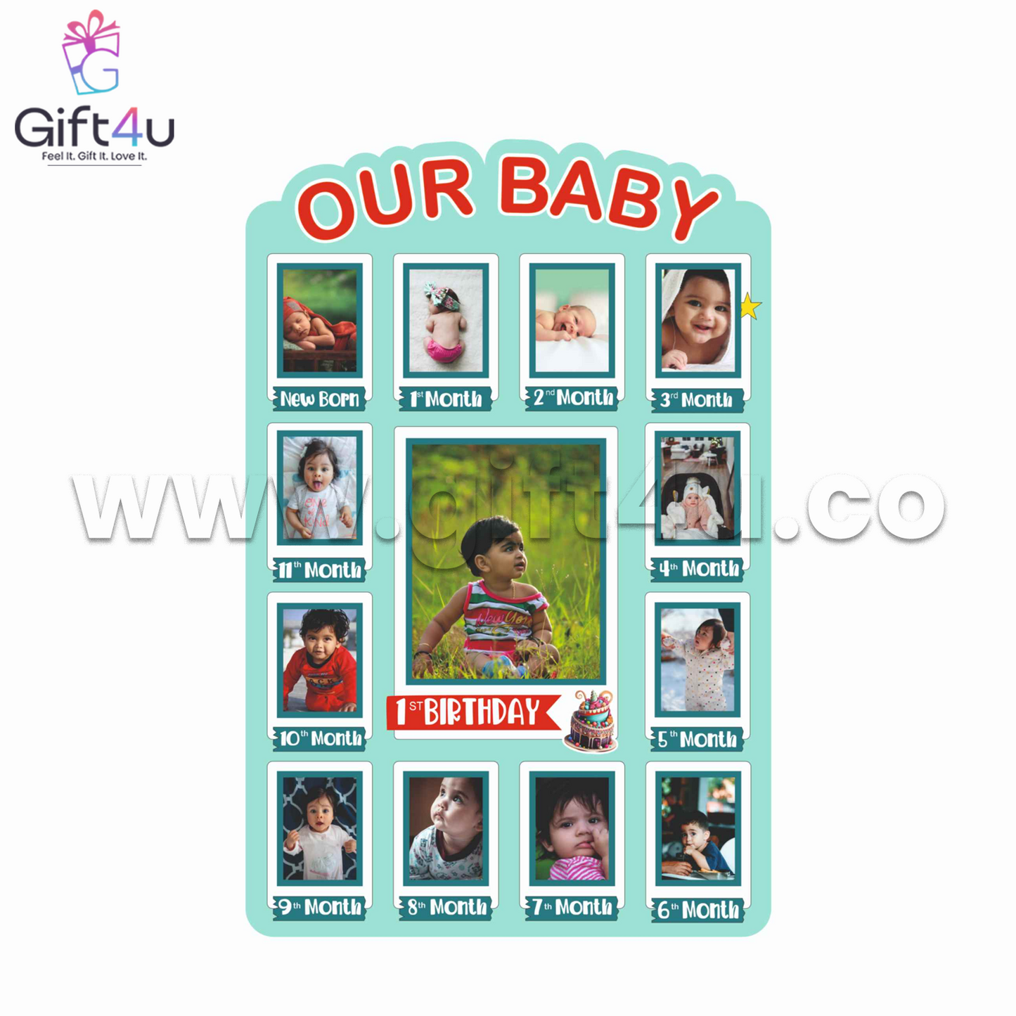 G4U FR63 Baby Steps Memory Frame