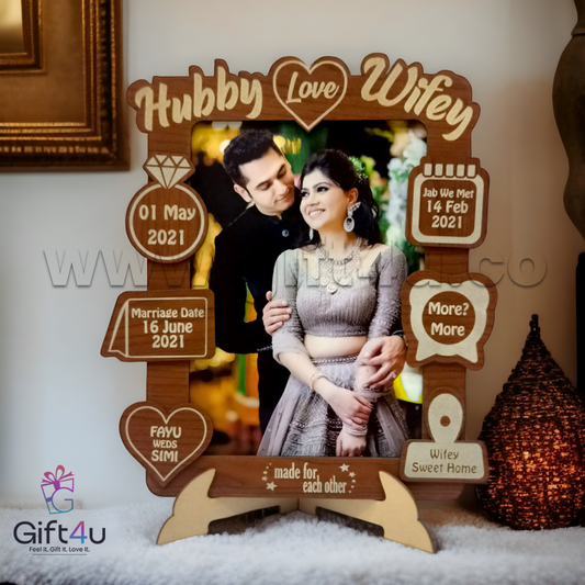 G4U FR65 Hubby & Wifey Memories Frame