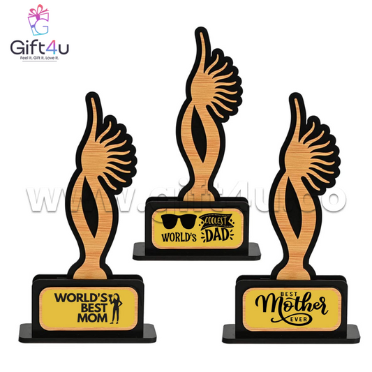 G4U TF2 Customizable Wooden Trophy – Personalised Title Award