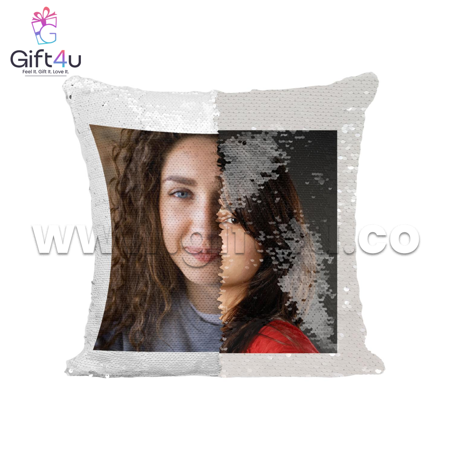 G4U PL1 3-in-1 Sequin Magic Pillow | Reversible, Decorative & Travel-Friendly