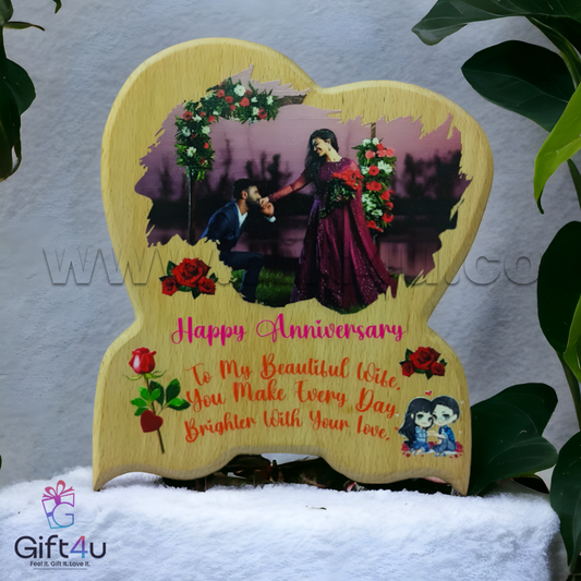 G4U FR72 Personalized Wooden Anniversary Frame
