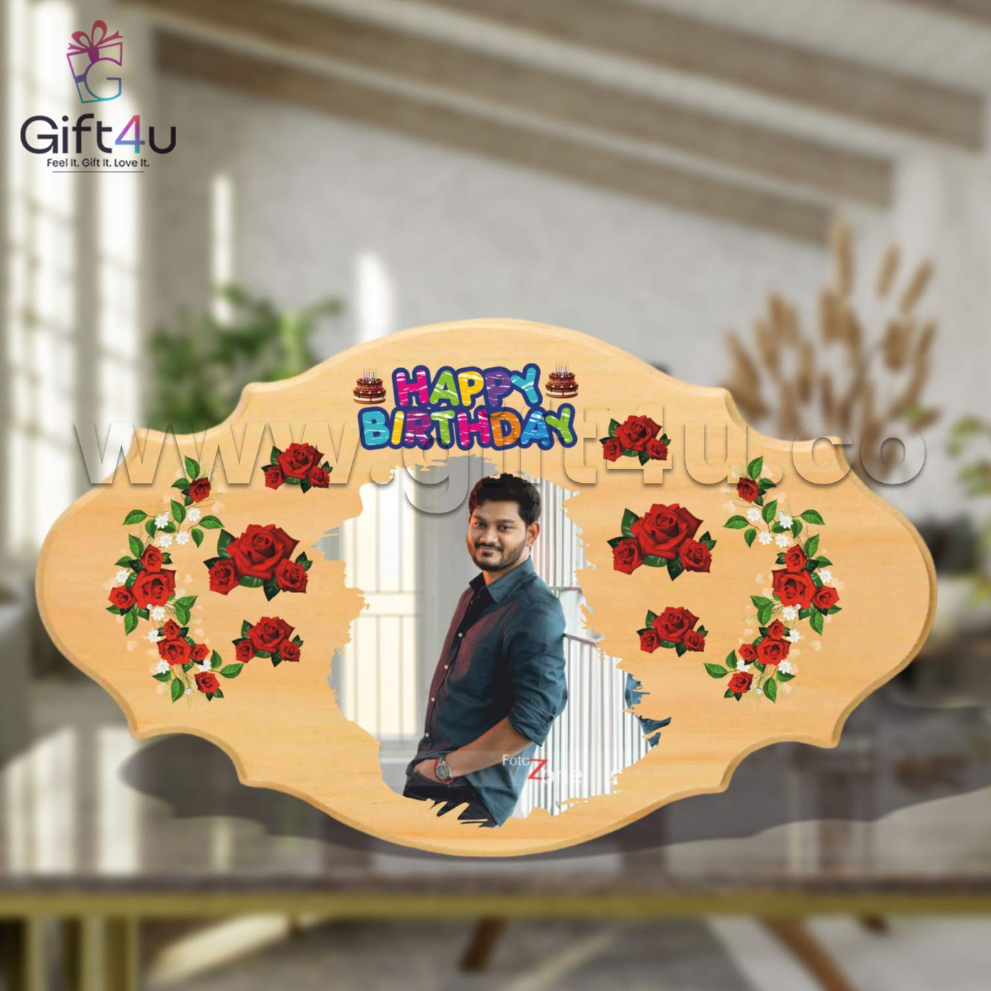 G4U FR73 Elegant Birthday Wooden Frame