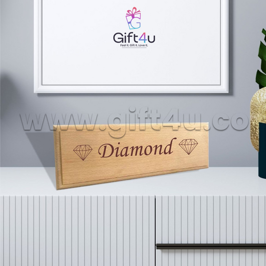 G4U FR77 Custom Engraved Wooden Name Plate