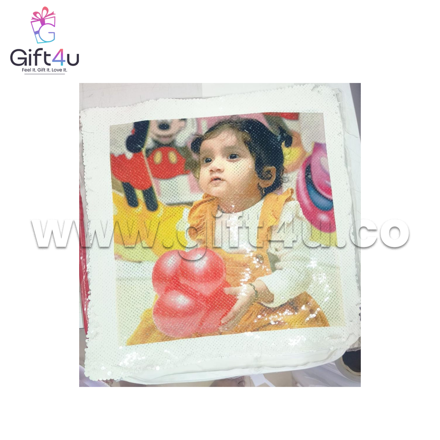 G4U PL1 3-in-1 Sequin Magic Pillow | Reversible, Decorative & Travel-Friendly