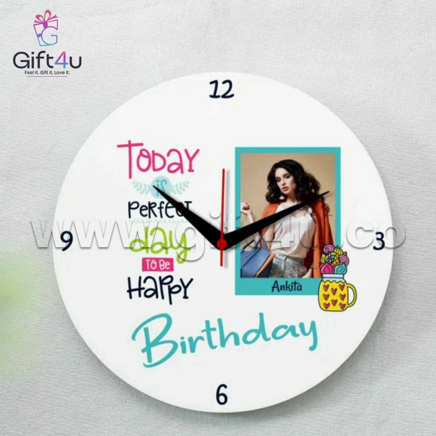G4U MC1 HeroTime Personalized Wall Clock
