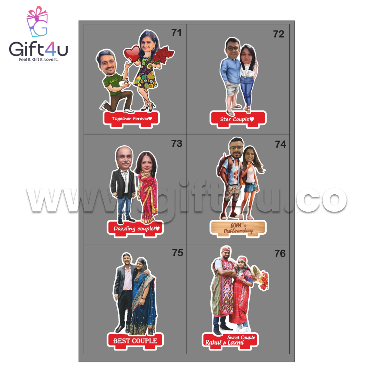 G4U PC1 Mini Marvels Personalized Caricature Standee