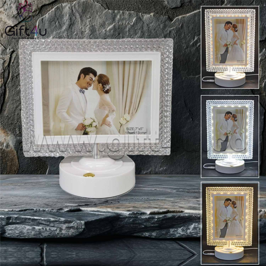 G4U CF1	LumiLuxe – Crystal Glow LED Photo Frame