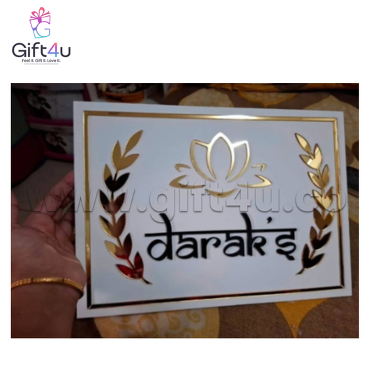 G4U NP10 Premium Acrylic Name Plate