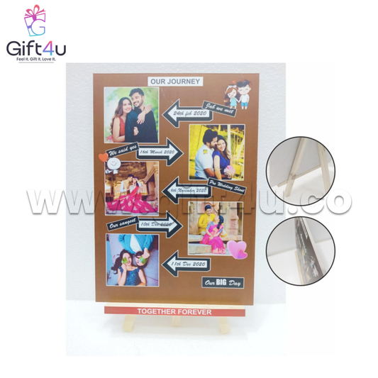 FR16 G4U Our Journey Photo Collage with Easel Stand
