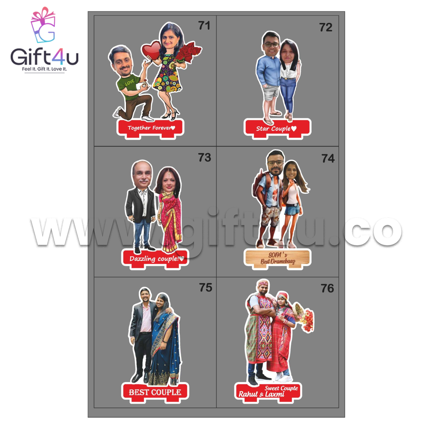 G4U PC2 Love in Miniature – Personalized Couple Caricature