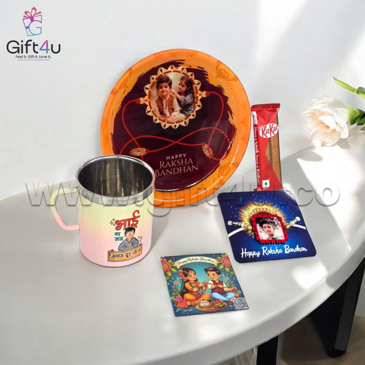 G4U RT 23 Bond Beyond Words - Customized Raksha Bandhan Set