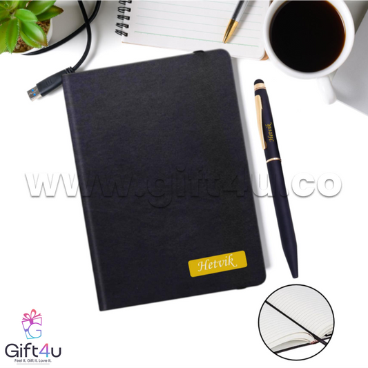 G4U GS1 Elegance Duo — Personalized Notebook & Pen Set
