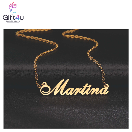 G4U NL1 Golden Glow Name Necklace
