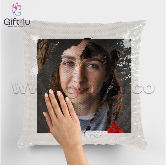 G4U PL1 3-in-1 Sequin Magic Pillow | Reversible, Decorative & Travel-Friendly