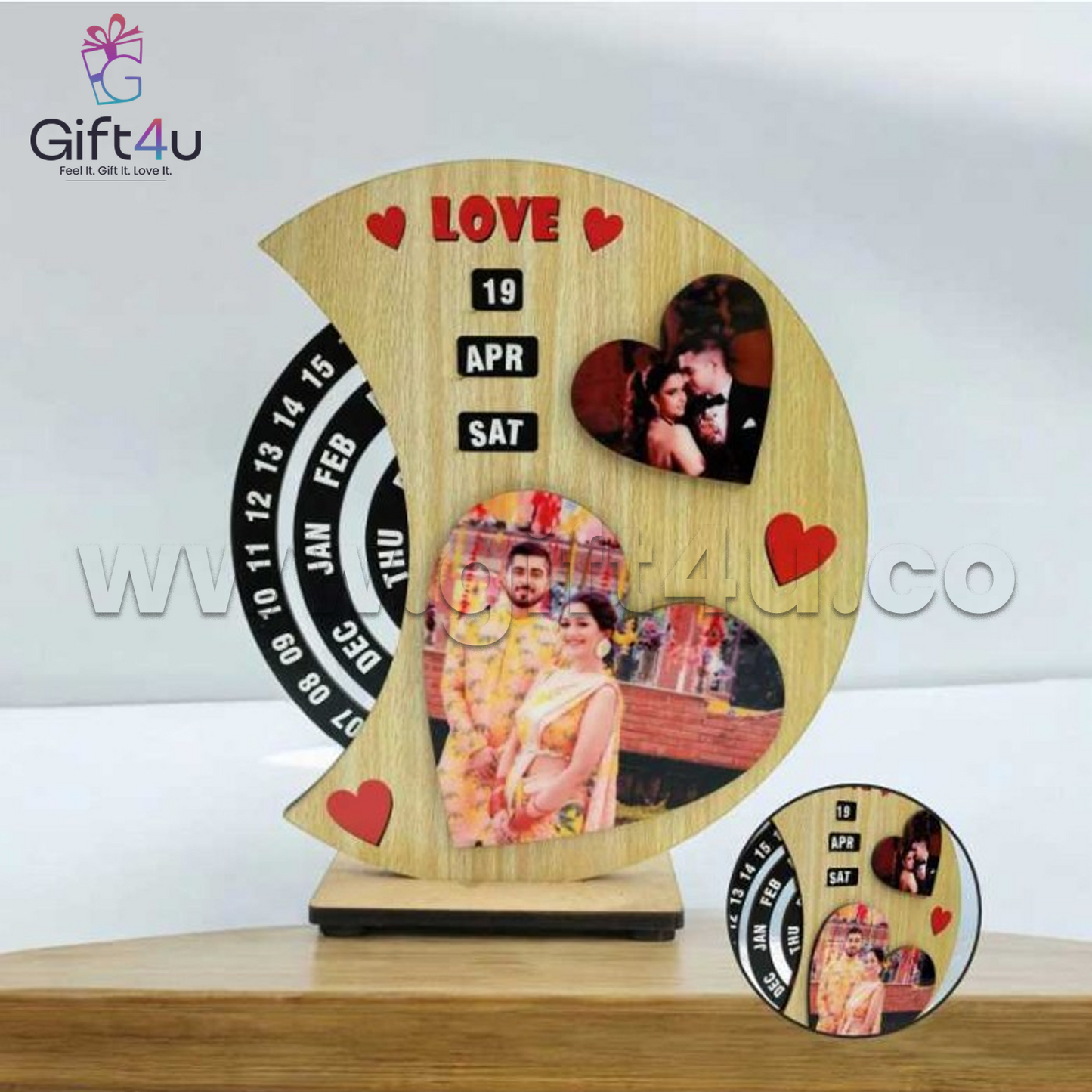 CA4 G4U TimelessFrame – Wooden Lifetime Calendar