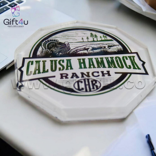 G4U PW2 EdgeCraft – Octagon Acrylic Paper Weight