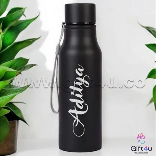 B2-G4U Black Stainless Steel Bottle