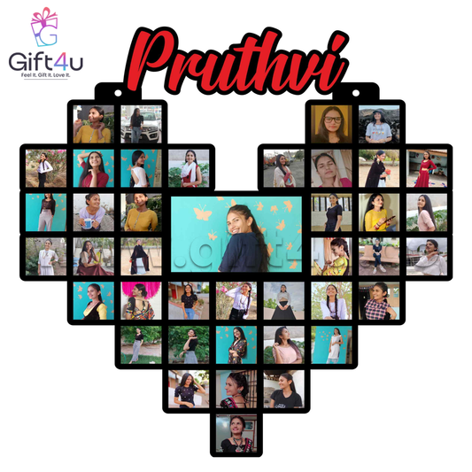 FR24 G4U HeartBeat Moments – Custom Name Collage Frame