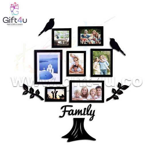 FR25 G4U Family Tree Memories – 7 Photo Frame Wall Art