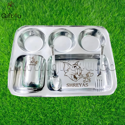 G4U PS2 My Meal Buddy – Custom Engraved Kids Thali Set